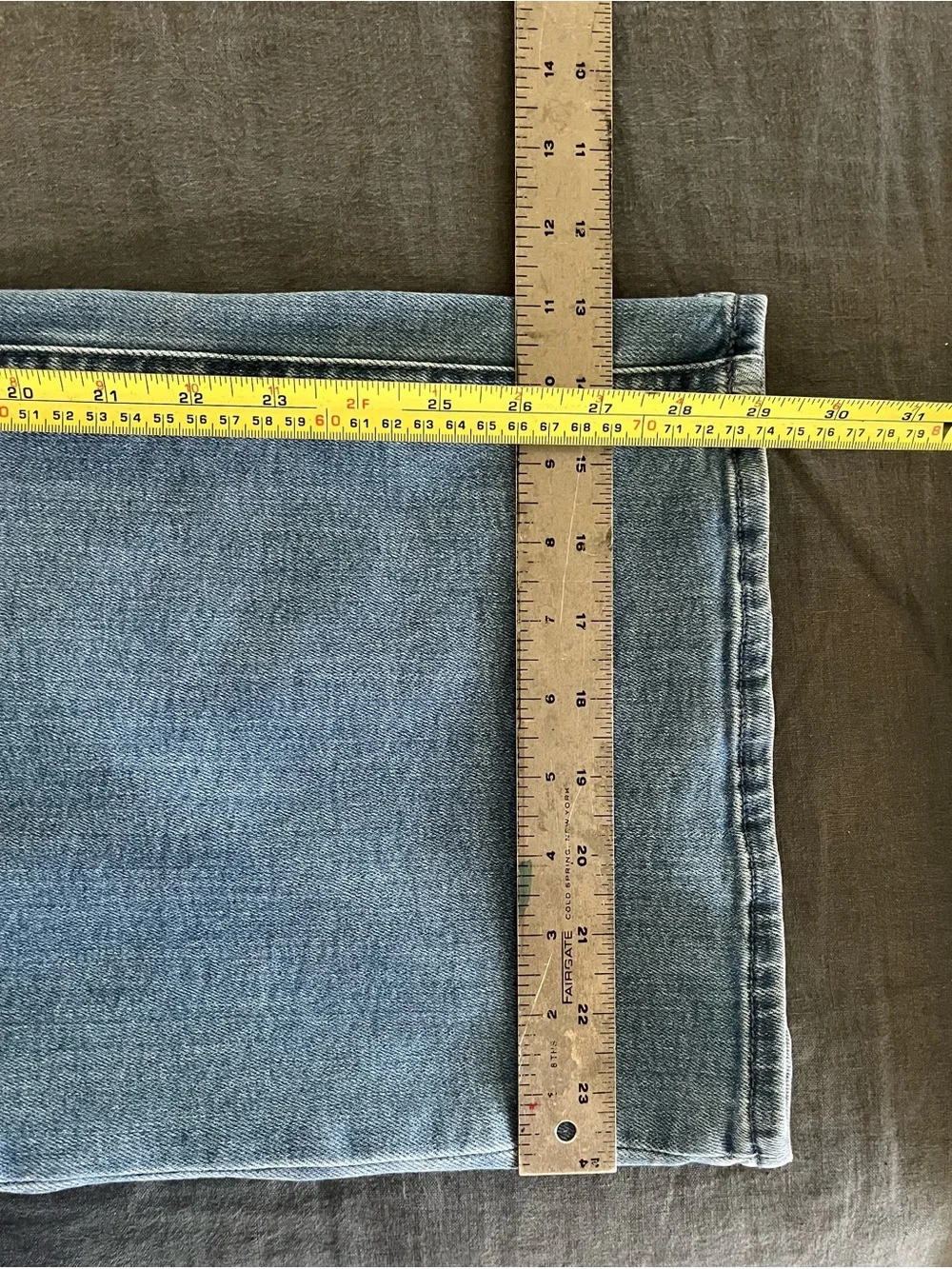 Quince Luna Stretch Wide Leg Jeans - Seaside Blue